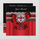 Search for black red silver invitations Diamond