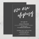 Search for we eloped wedding invitations Elopement
