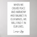 Search for peace and harmony posters Balance