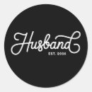 Search for just married wedding stickers Groom