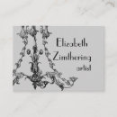Search for chandelier business cards Vintage