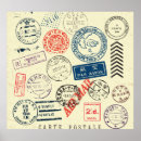 Search for vintage postage stamp posters Illustration