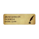 Search for quill return address labels Vintage