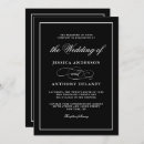 Search for black and white affair invitations Modern