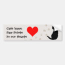Search for cat humour bumper stickers Paw