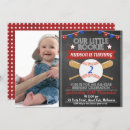 Search for baseball birthday invitations Little rookie