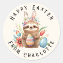 Search for easter bunny name stickers Watercolor