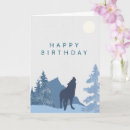 Search for wolf birthday cards Woodland