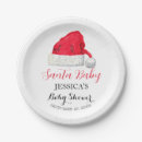 Search for santa baby plates Red santa's sleigh