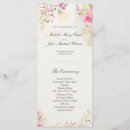 Search for watercolor wedding programs Boho