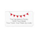 Search for paper flag return address labels Cute