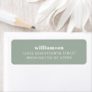 Search for name and return address labels Minimalist