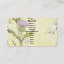 Search for thistles business cards Floral