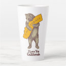 Search for i love california mugs Grizzly bear