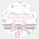 Search for pink grey polka dots stickers Baby shower