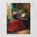 Search for piano painting postcards Woman