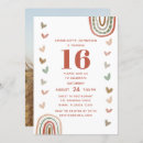 Search for boho sweet 16 invitations Modern