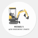 Search for construction baby stickers Excavator