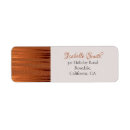 Search for copper metallic return address labels For her