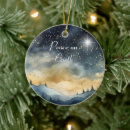 Search for peace on earth christmas tree decorations Star