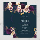 Search for navy and purple wedding invitations Rustic