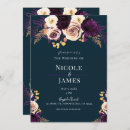 Search for navy and purple wedding invitations Rustic