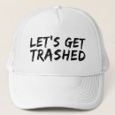 Search for trashed hats Raccoons