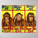 Search for three monkeys posters Hear no evil