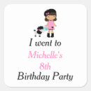 Search for pink poodle birthday party stickers Eiffel tower