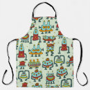 Search for robot pattern aprons Character