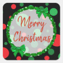 Search for red black and green stickers Merry christmas