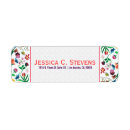 Search for butterfly illustration return address labels Girly