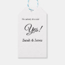 Search for engagement gift tags She said yes