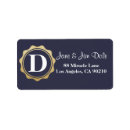 Search for gold circle return address labels Simple