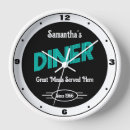 Search for retro diner clocks Restaurant