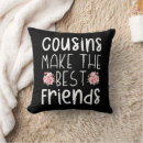 Search for best friend funny saying cushions For her