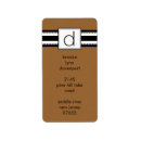 Search for initial d return address labels Monograms