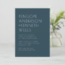 Search for dark teal wedding invitations Typography
