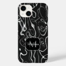 Search for white swirls iphone cases Black