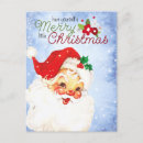 Search for vintage merry postcards Santa