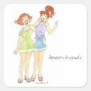 Search for three friends stickers For her