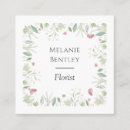 Search for watercolor flowers business cards Pretty