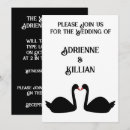 Search for black swan invitations Gothic