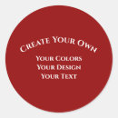 Search for round blank stickers Red