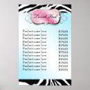 Search for price list posters Pink