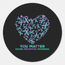 Search for matte round stickers Awareness