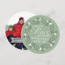 Search for peace on earth photo cards Wreath
