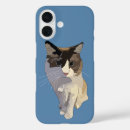 Search for ragdoll cat iphone cases Blue