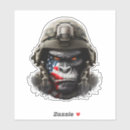 Search for big gorilla stickers Face