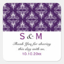 Search for purple white wedding stickers Trendy